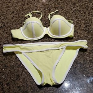Victoria's Secret neon yellow bikini size 36B/L